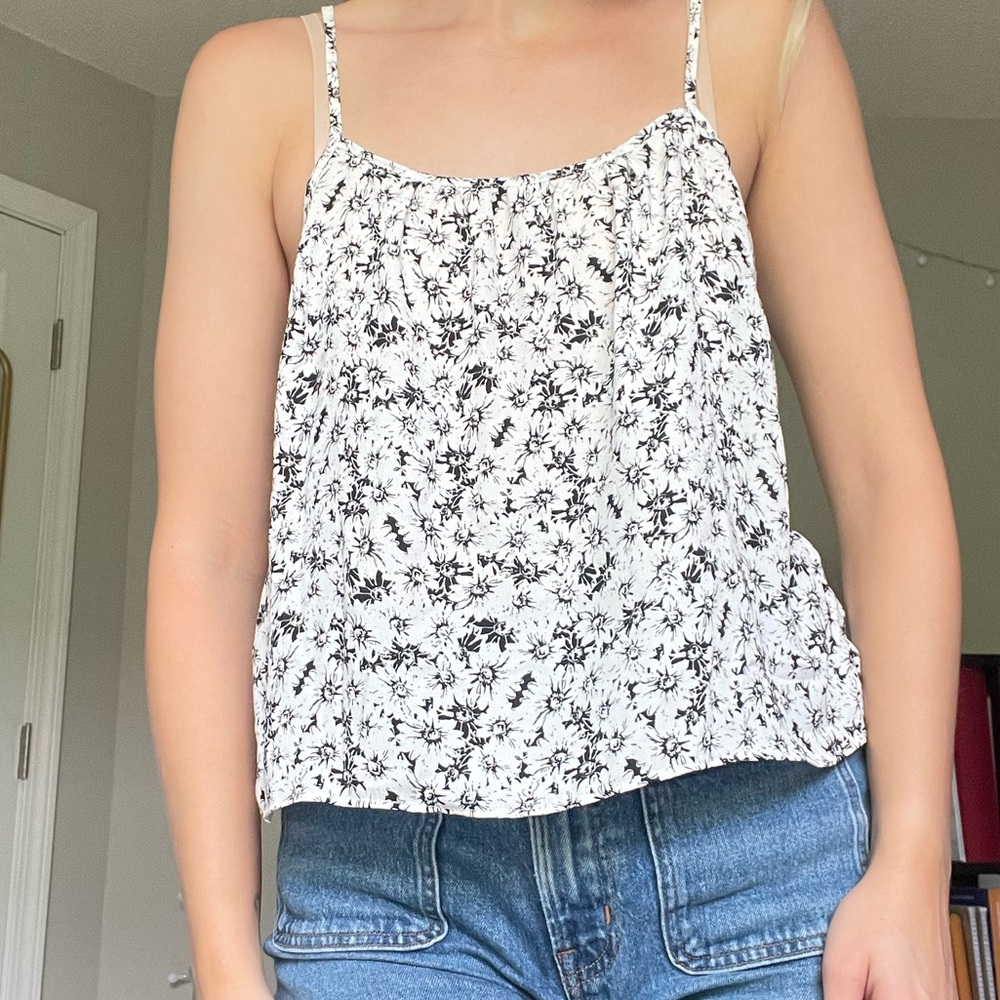 Black and white tank